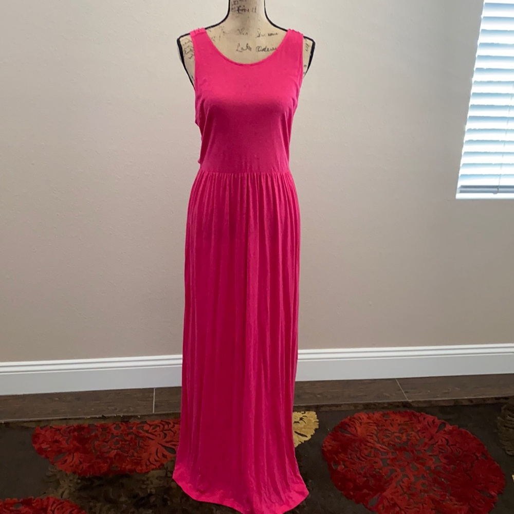 Loft Beach, cranberry/pink, maxi dress
